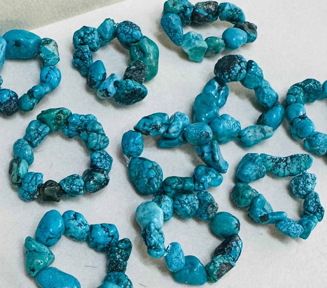 Chunky Turquoise Bandana Stretch Charm