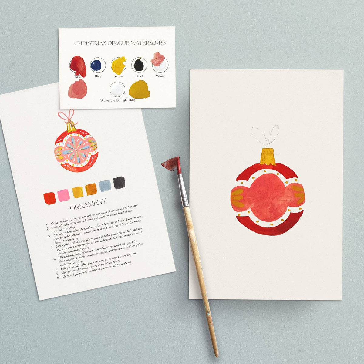 Watercolor Painting Kit: Christmas
