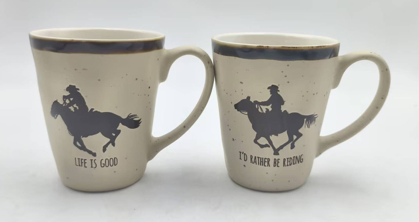 COWBOY TOUGH 17OZ MUG, 2 ASST