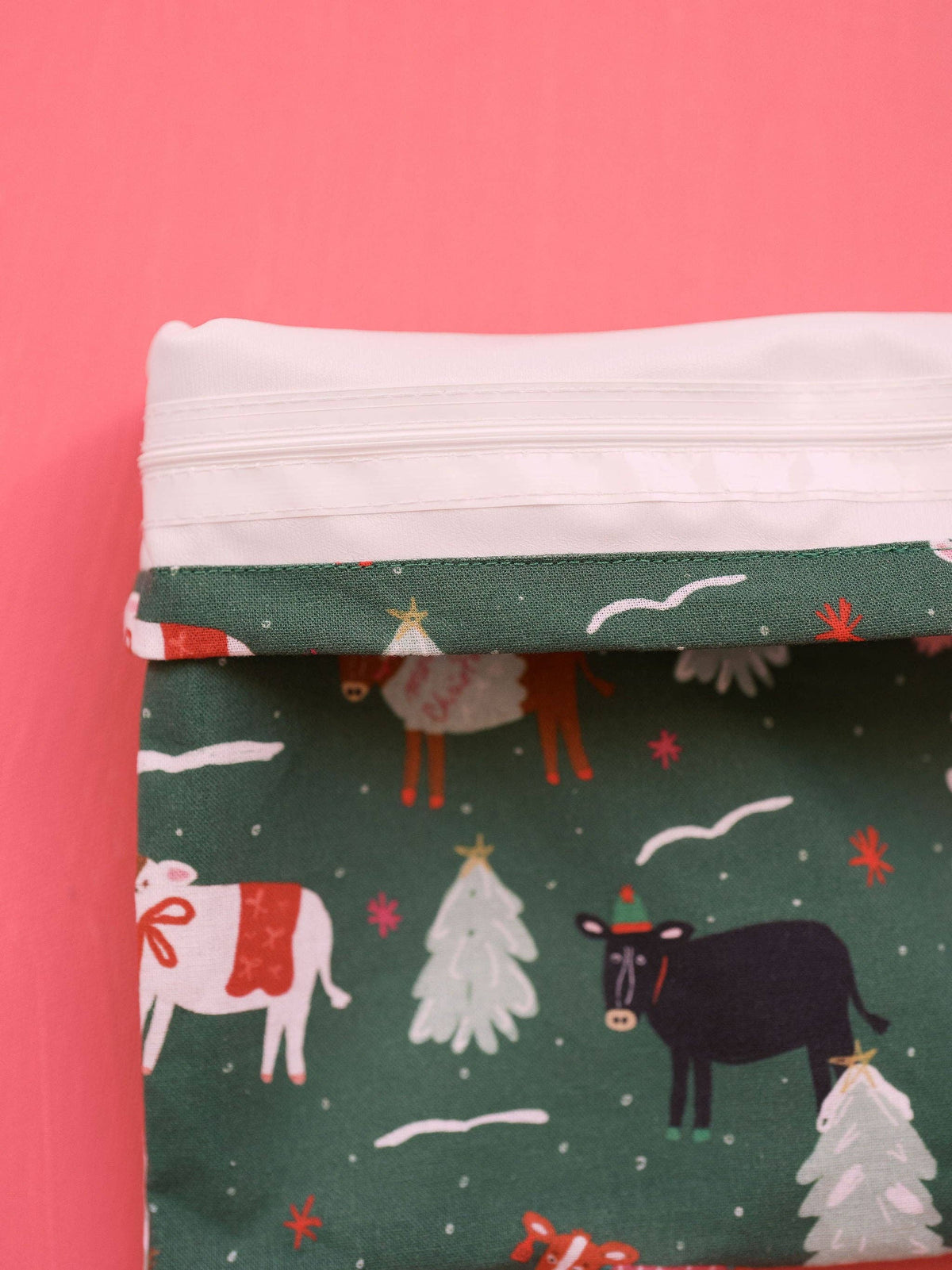 Christmas Cows Snack Bag