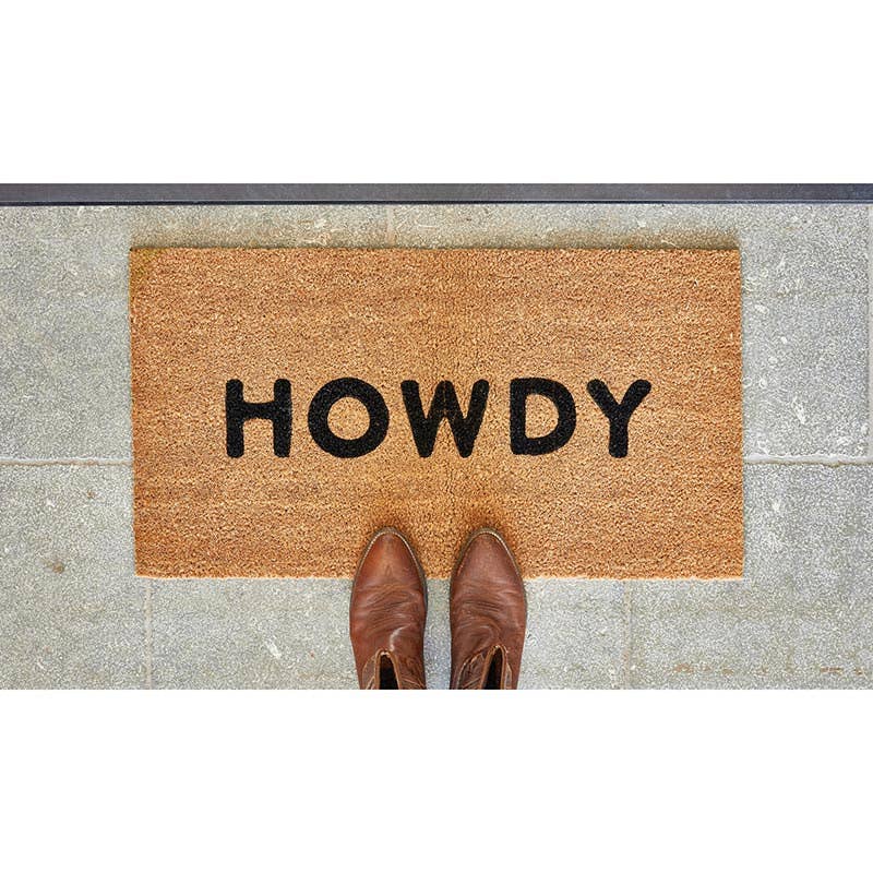 Face to Face Coir Doormat - Howdy