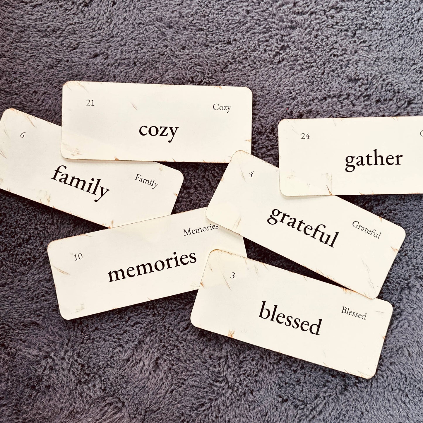Handmade Vintage Inspired Family & Everyday Flashcards
