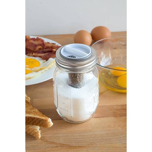 Jarware Salt and Pepper Shaker for Regular Mouth Mason Jar