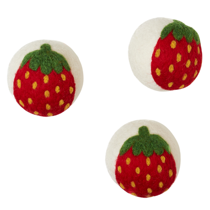 Wool Dryer Ball - Strawberry