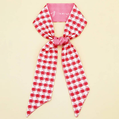 Floral Letter  Scarf – Hair Tie & Bag Ribbon_CWASC0096