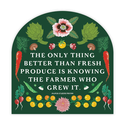 Knowing The Farmer Decal Sticker