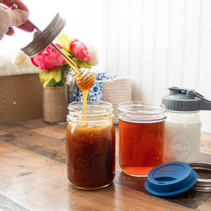 Honey Dipper Stainless Steel Lid for Mason Jars