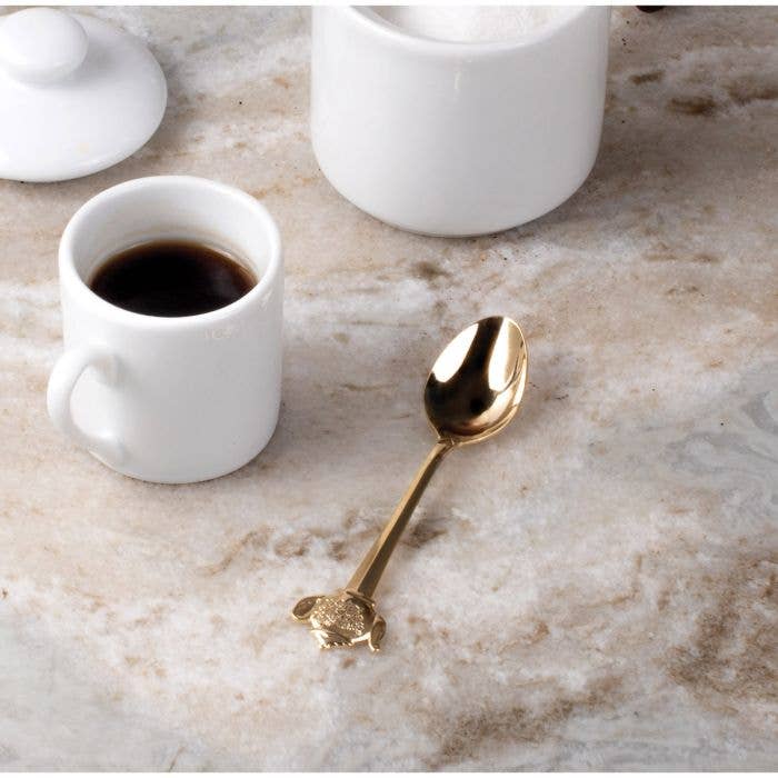 Gold Demi Spoon – Teapot Design Espresso Stirrer