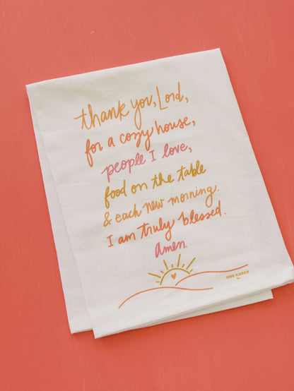 Thank You Lord - Flour Sack Towel