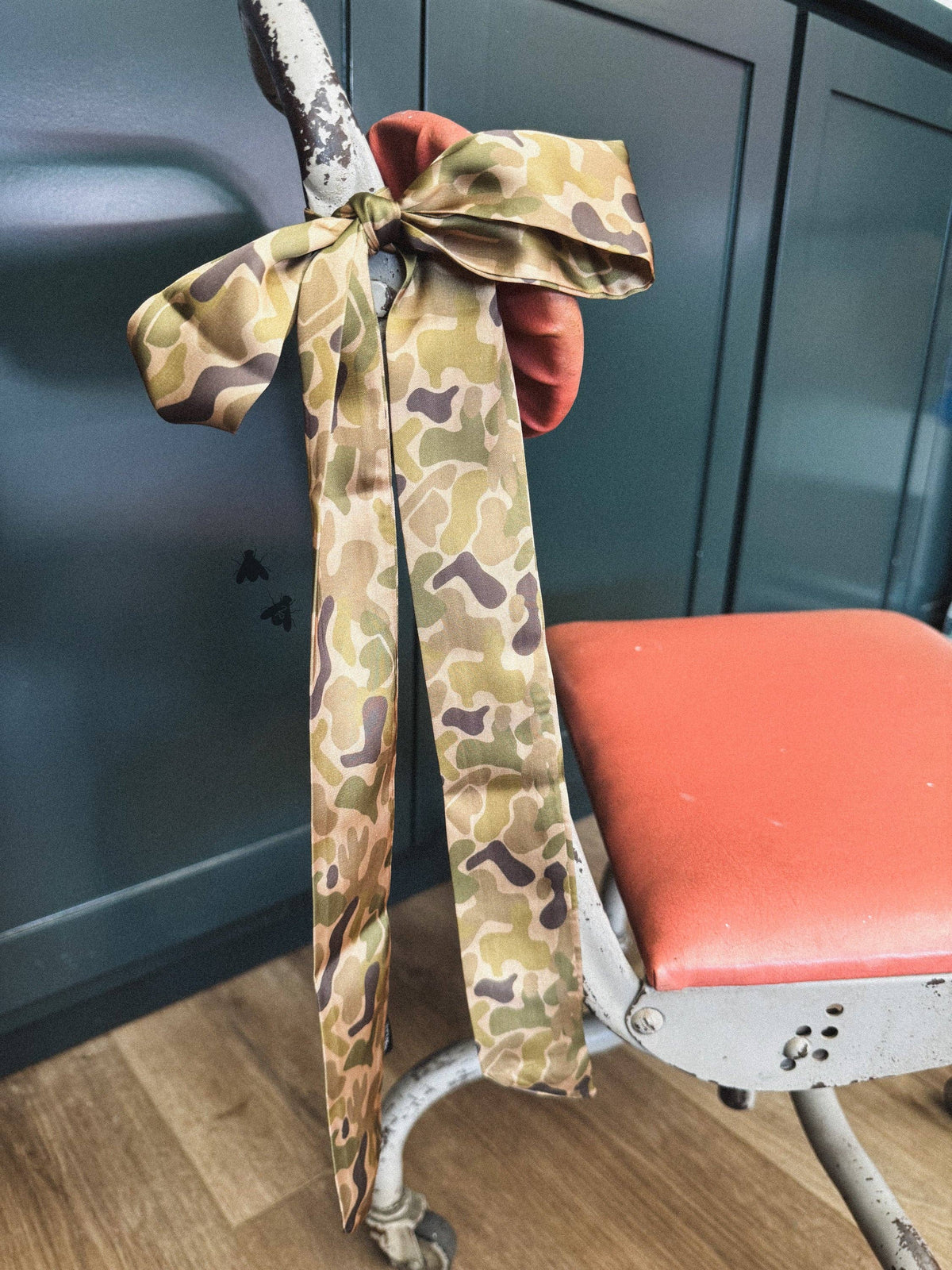 Camo Goodness Twilly Scarf in Gruene