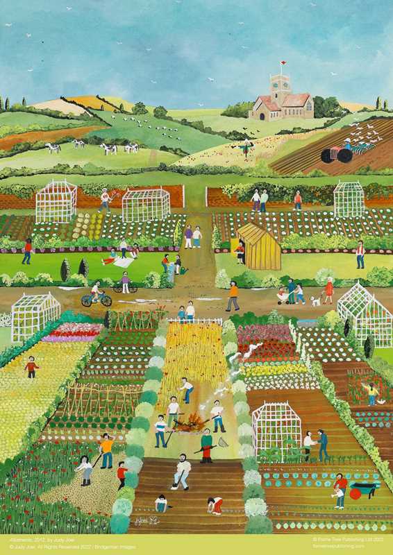 Adult Jigsaw Puzzle Judy Joel: Allotments, 2012 (500 pieces) by