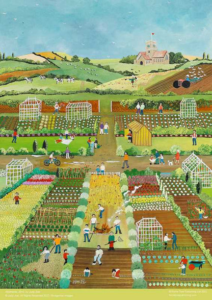 Adult Jigsaw Puzzle Judy Joel: Allotments, 2012 (500 pieces) by