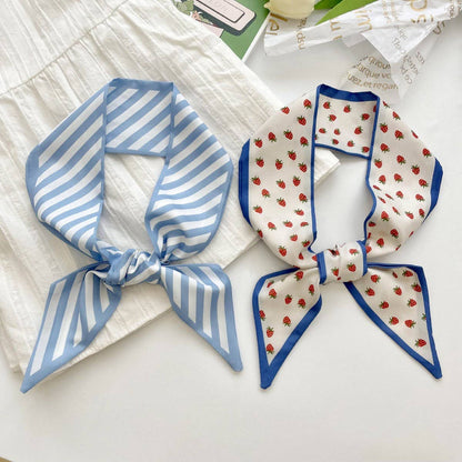 Strawberry tied scarf