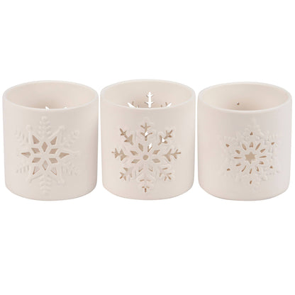 Snowflake Candle Holder Set