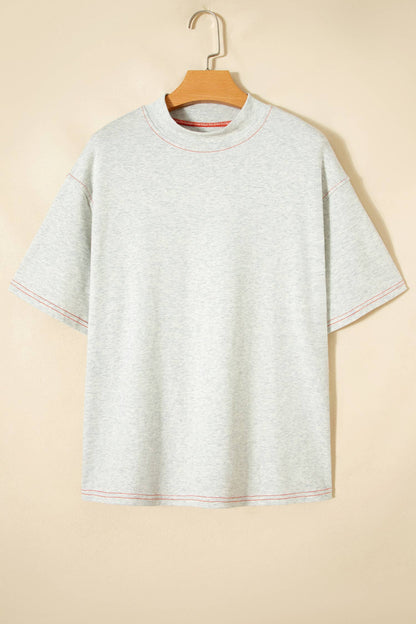 66Game Day Reversible Mock neck Contrast-Stitched Tee (S-XL)