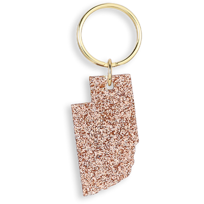 Glitter Keychain - NEBRASKA