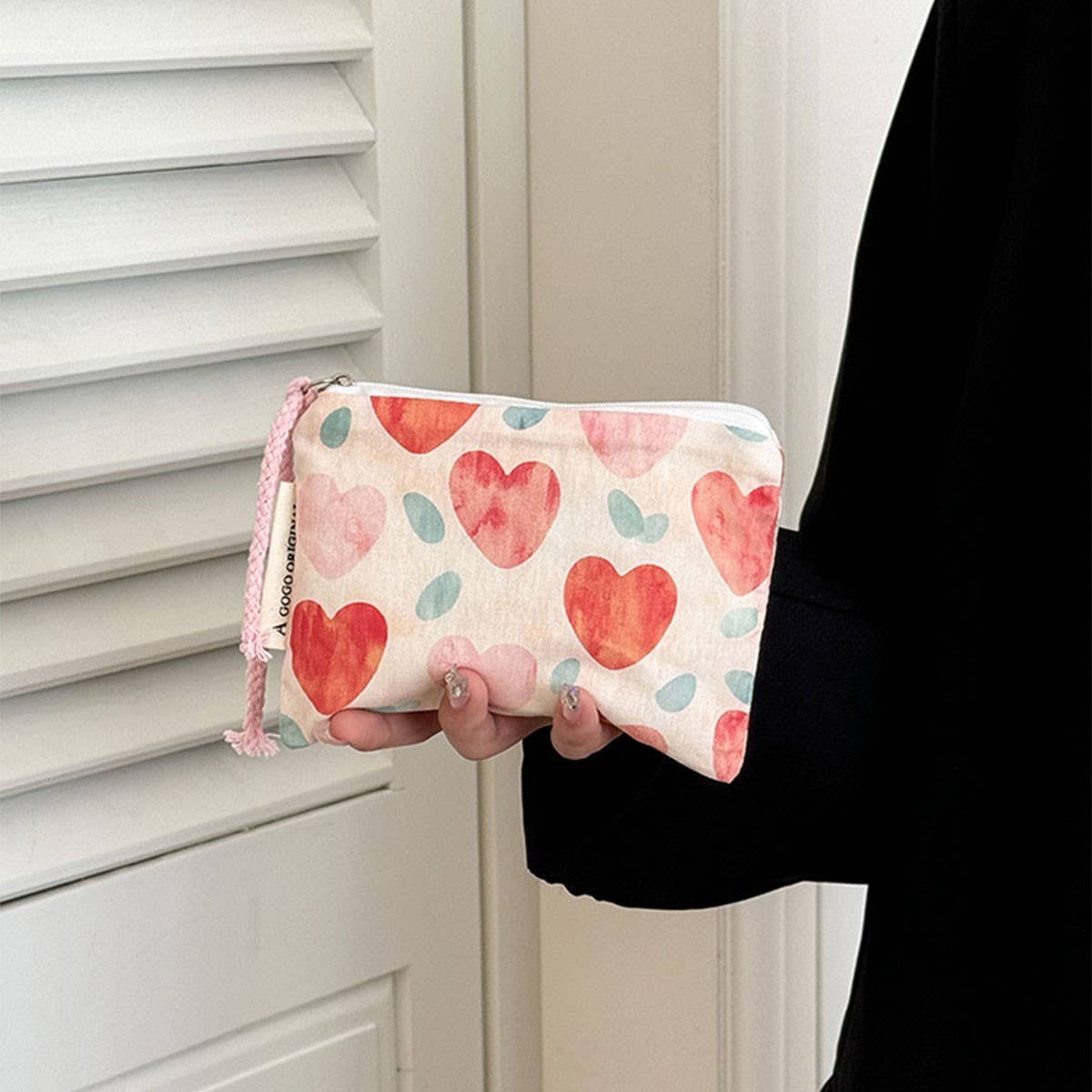 Cute Heart Cosmetic Bag