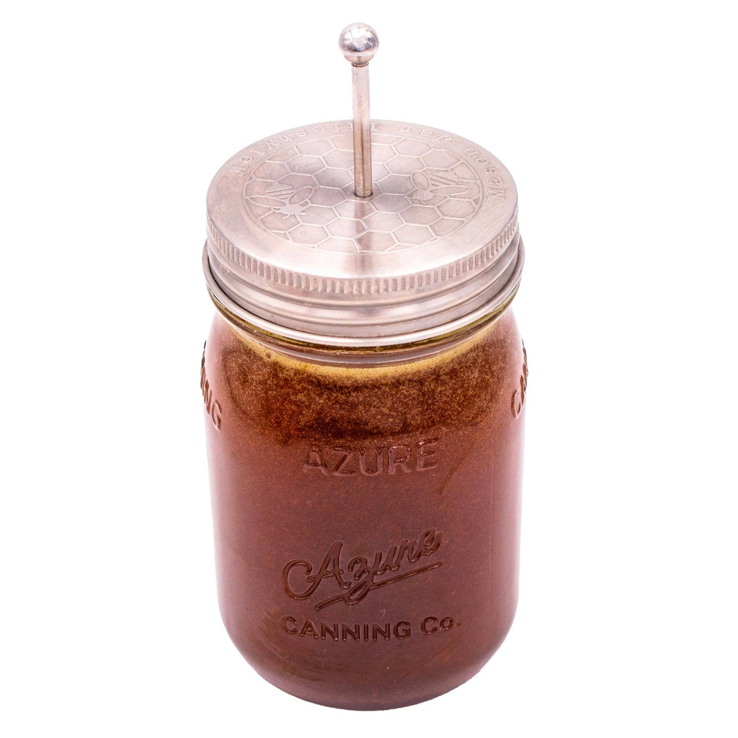 Honey Dipper Stainless Steel Lid for Mason Jars