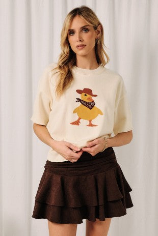 Cowboy Duck short sleeve sweater