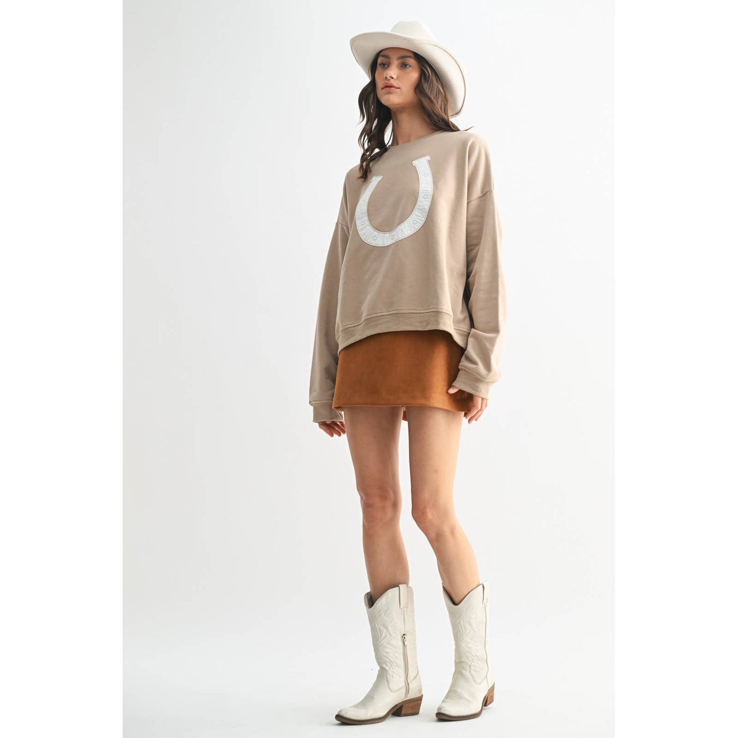 'HORSESHOE' FRENCH TERRY PULLOVER
