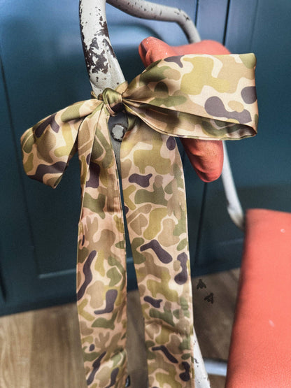 Camo Goodness Twilly Scarf in Gruene