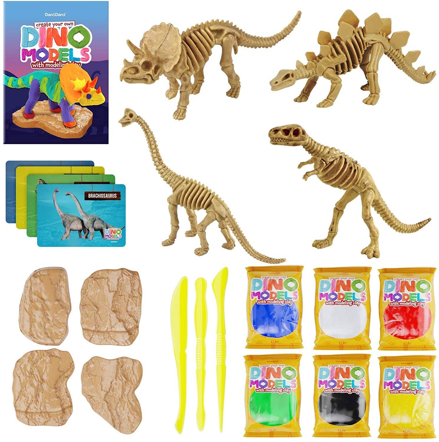 Dino Clay Models with Modeling Clay