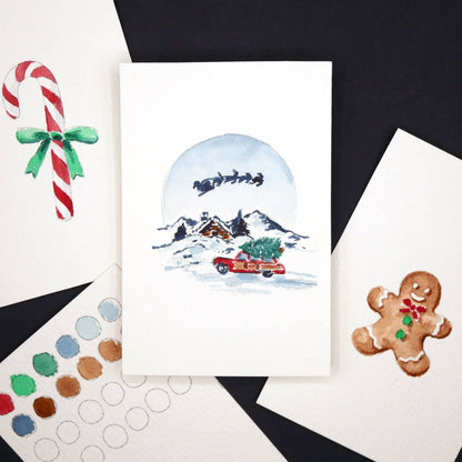 Mini Watercolor Kit: Christmas No.1