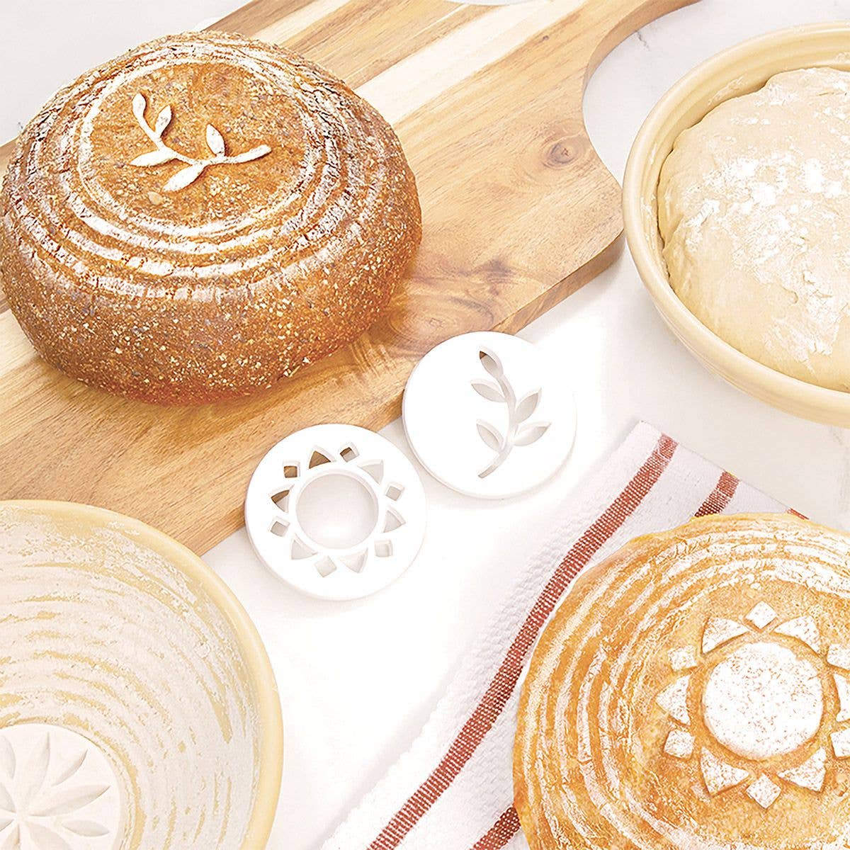 Talisman Bread Embosser, Set Of 2