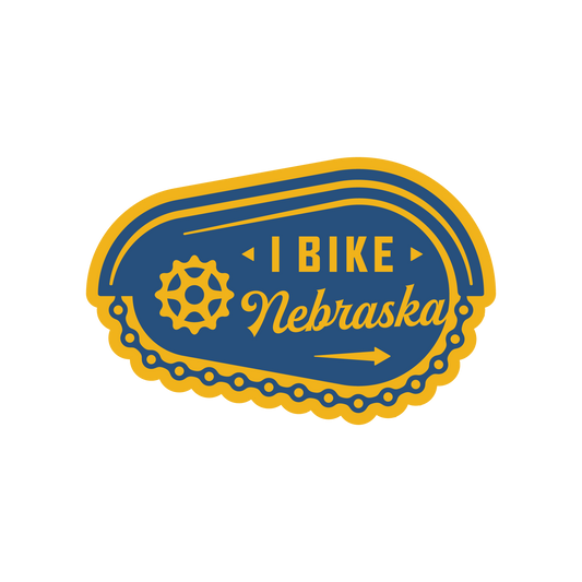 I Bike Nebraska Sticker