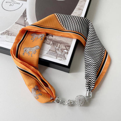 Magnetic Silk Scarf Necklace – Elegant Neck Wrap_CWASC0752