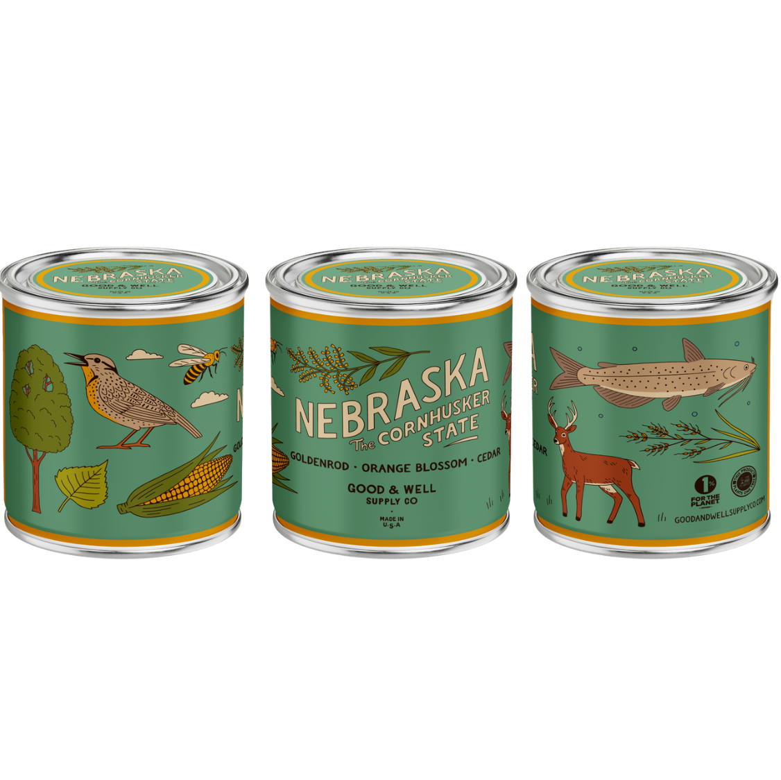 Nebraska State Soy Candle
