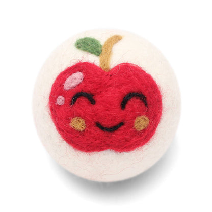 Fruits: Strawberry, Pear, Plum, Bananas... Wool Dryer Balls
