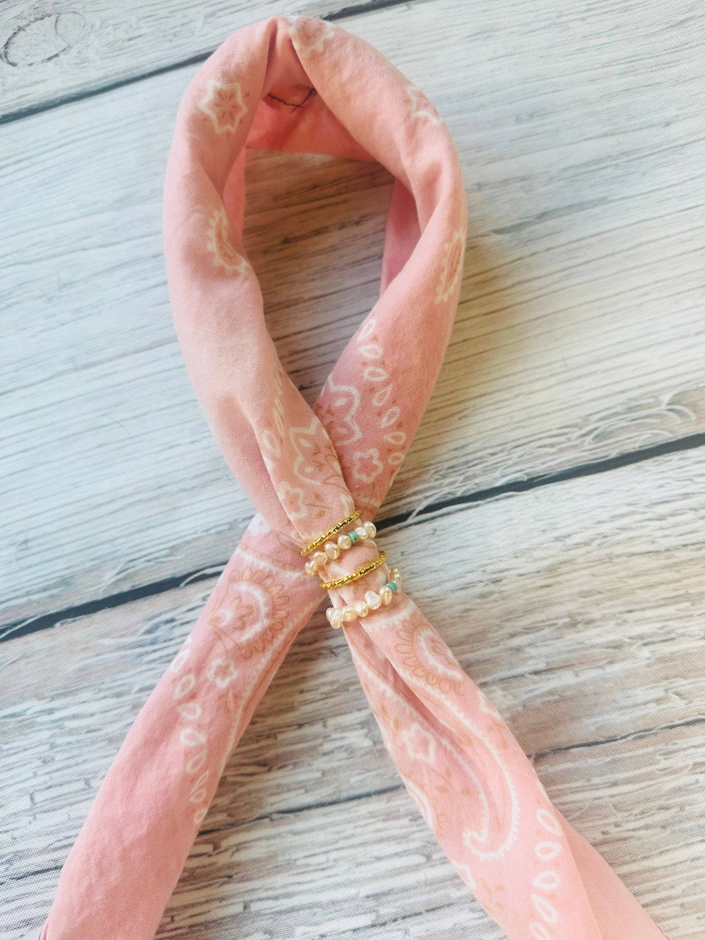 Gold or Silver Stacker Bandana Charm