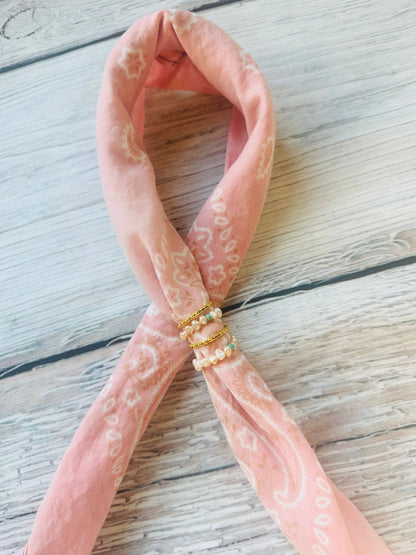 Gold or Silver Stacker Bandana Charm