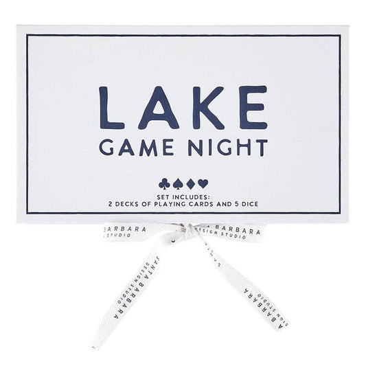 Cards + Dice Book Box - Lake Game Night