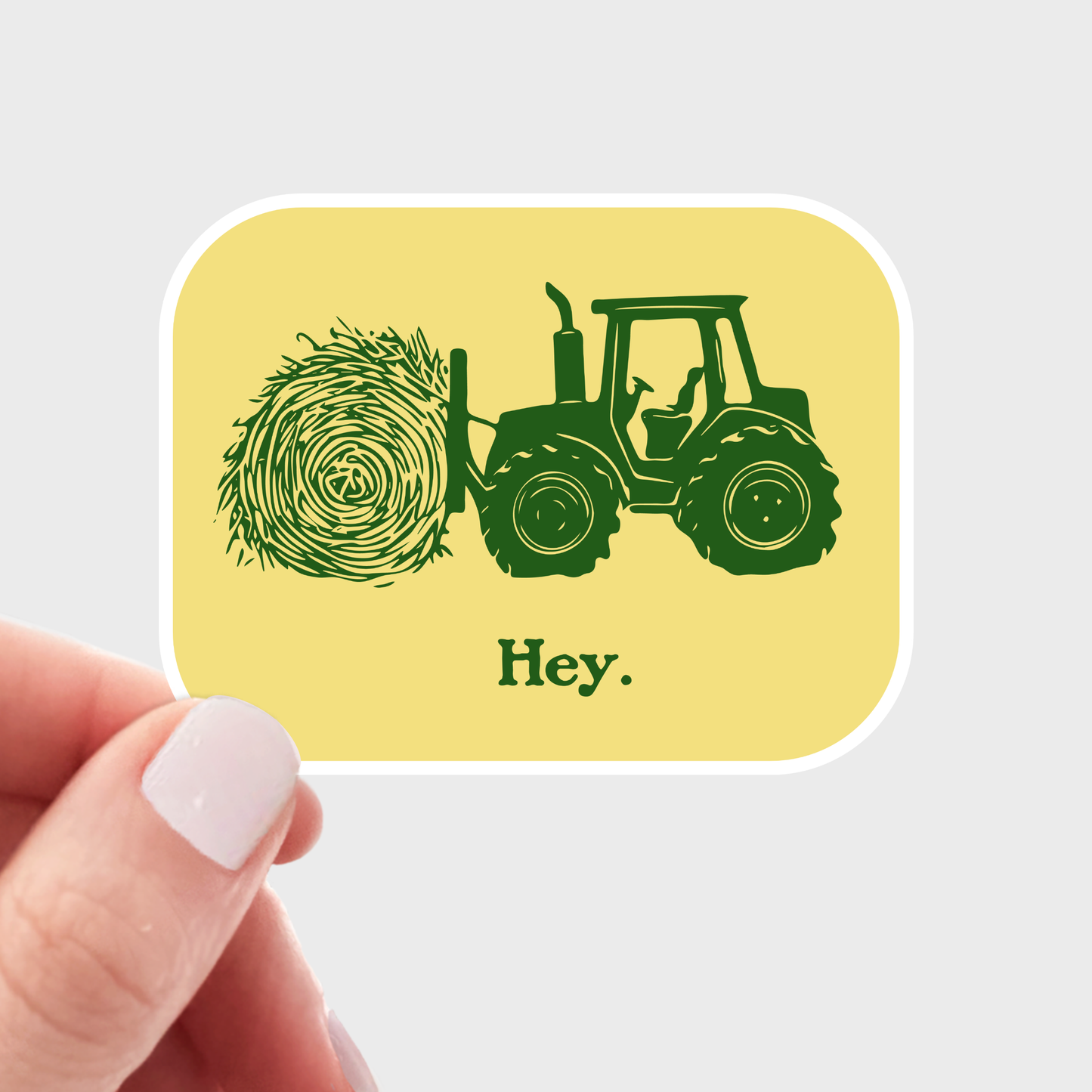 Hey Sticker - tractor, farmer, farming, farm, country