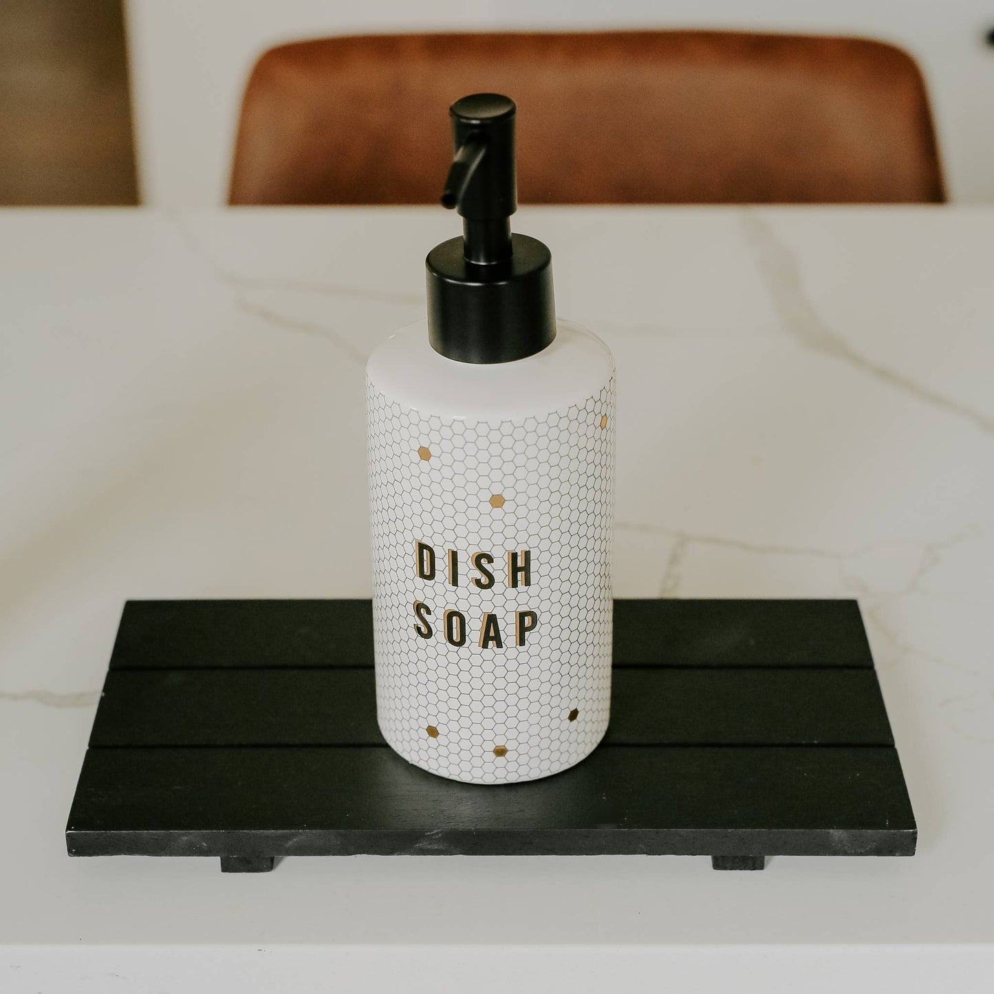 8.5oz Honeycomb Tile Dish Soap Dispenser- Home Decor & Gifts