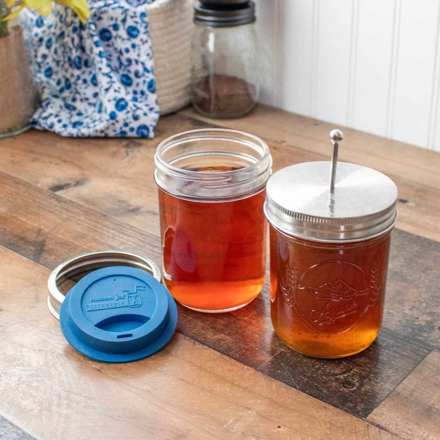 Honey Dipper Stainless Steel Lid for Mason Jars