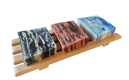 4" x 10" spa soap tray - made of repurposed red alder wood
