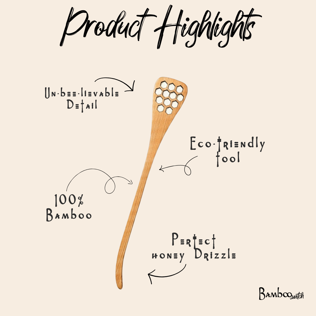 Bamboo Honey Dipper Spoon | Summer Bestseller