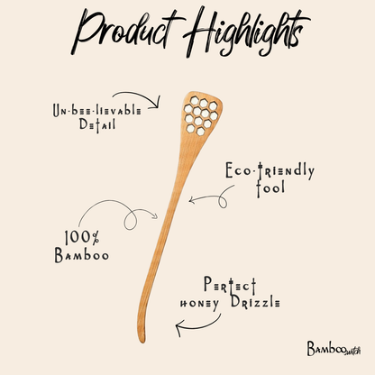 Bamboo Honey Dipper Spoon | Summer Bestseller
