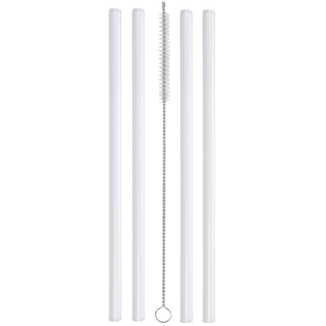 Long Glass Straws for Quart and Pint & Half Mason Jars