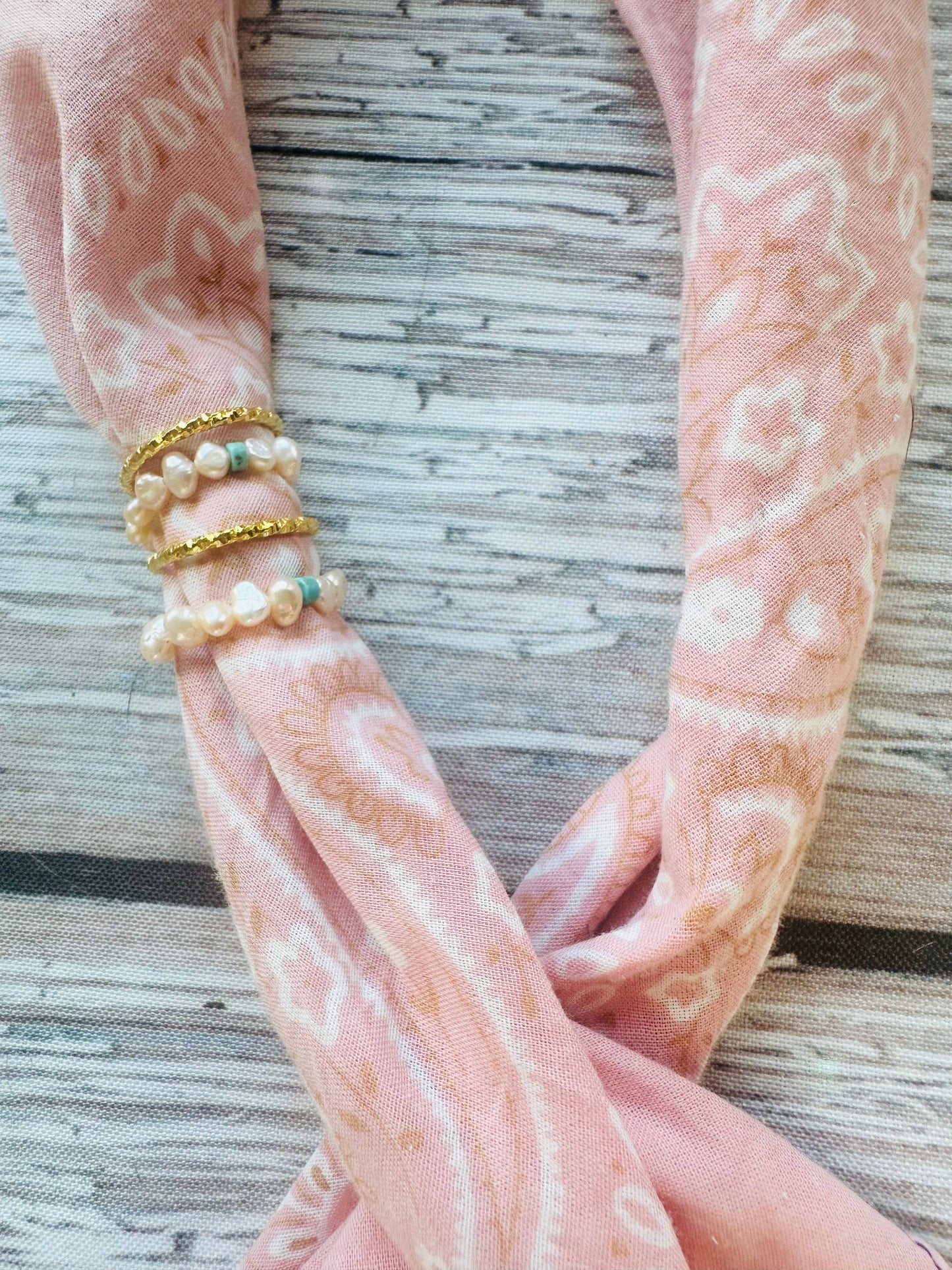 Gold or Silver Stacker Bandana Charm