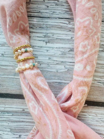 Gold or Silver Stacker Bandana Charm