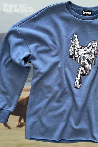 Tacky Stitch Western Saddle Patch Sweatshirt