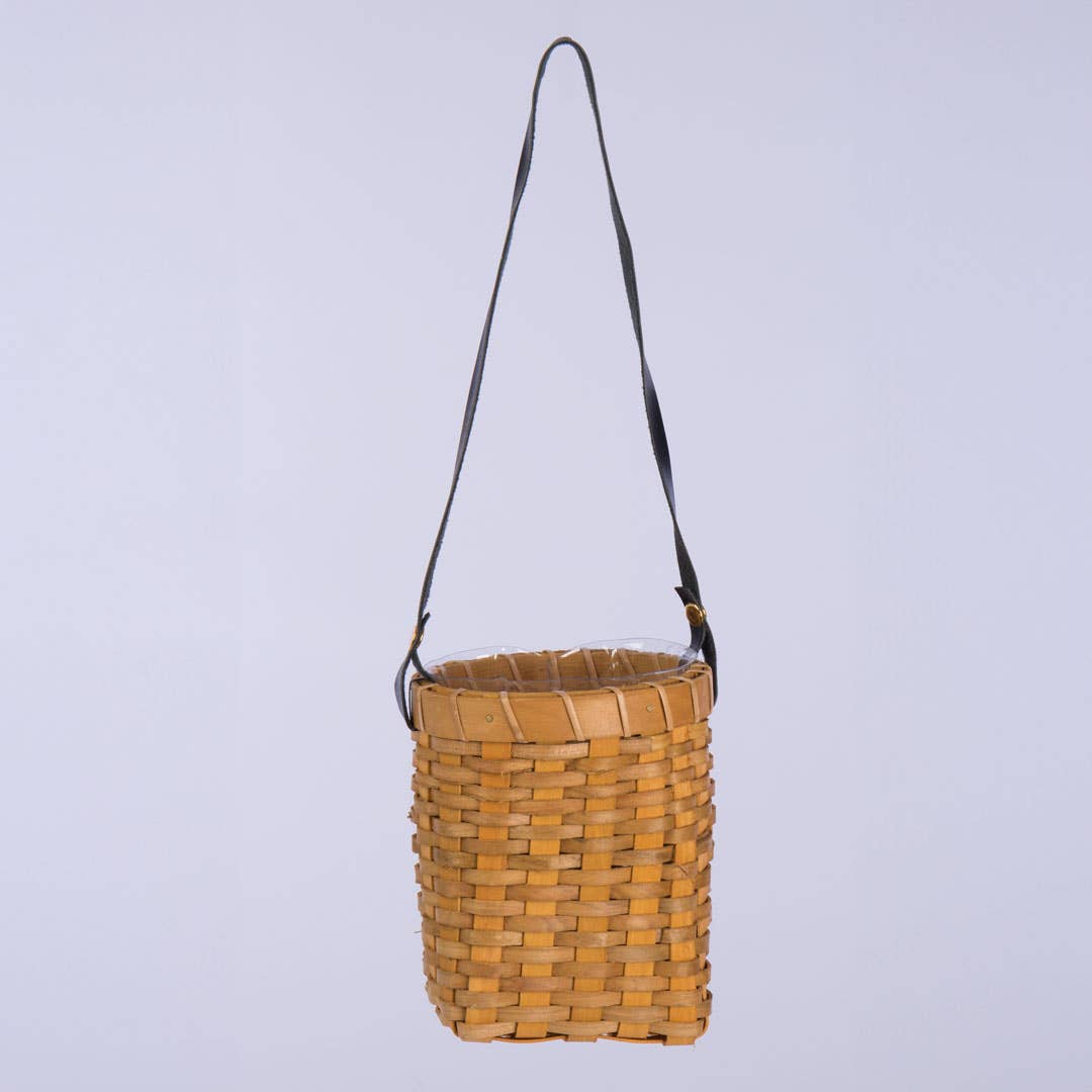 Oval Chipwood Hanging Basket Planter