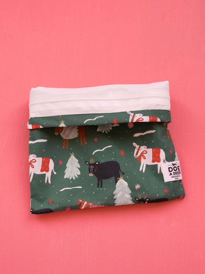 Christmas Cows Snack Bag