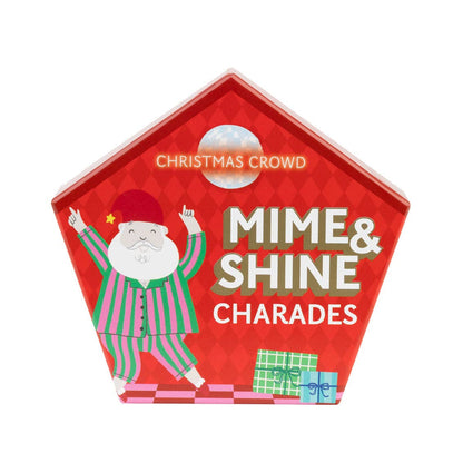 Santa Mime & Shine Charades Game - 6 Pack Display | Christmas Game |