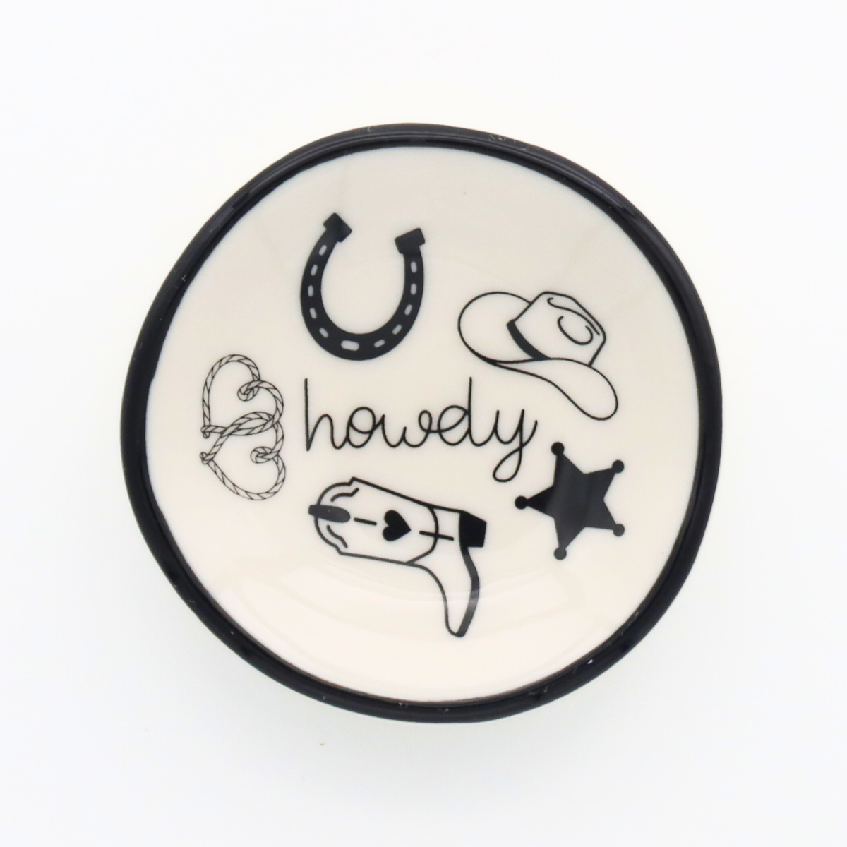 Ring Dish Howdy Western