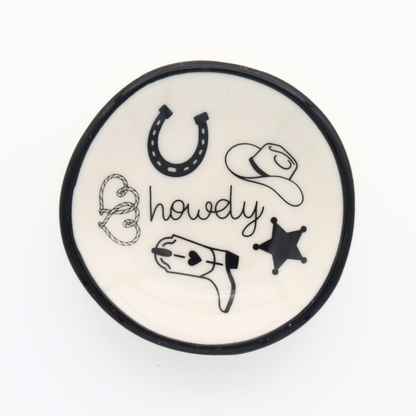 Ring Dish Howdy Western